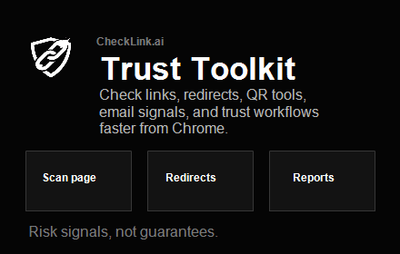 CheckLink browser extension preview